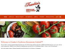 Tablet Screenshot of frankiesfirehouserestaurant.com